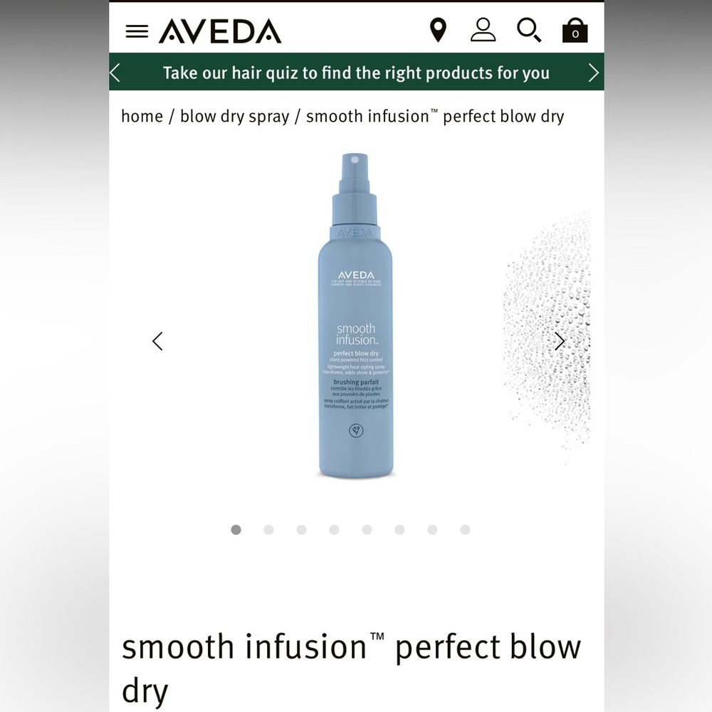 AVEDA Smooth Infusion Perfect Blow Dry Spray